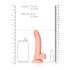 RealRock - Suction Cup Realistic Dildo - 15.5cm (Natural)