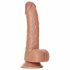 RealRock - realistischer Dildo mit Saugnapf und Hoden - 15,5cm (dunkles Natur)