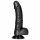 RealRock Suction Cup Realistic Dildo with Balls - 6.1in (Black)