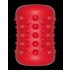 Orctan - Rechargeable Penis Massager (Black-Red)