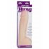 Doc Johnson Vac-U-Lock Hung 12 - realistični testisni dildo (naravni)