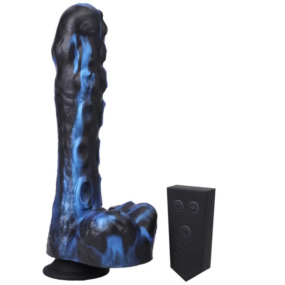 Doc Johnson Mini F-Machine Tendril - Wireless Thrusting Vibrator (Blue)