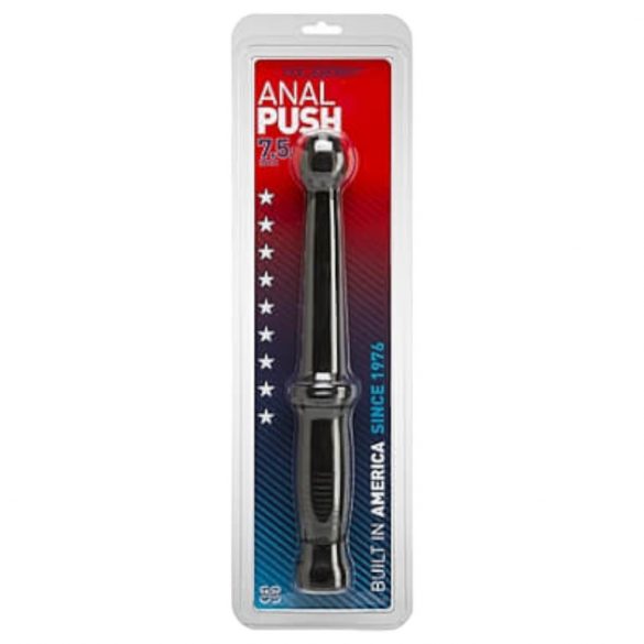 Doc Johnson Anal Push - Handled Dildo (Black)