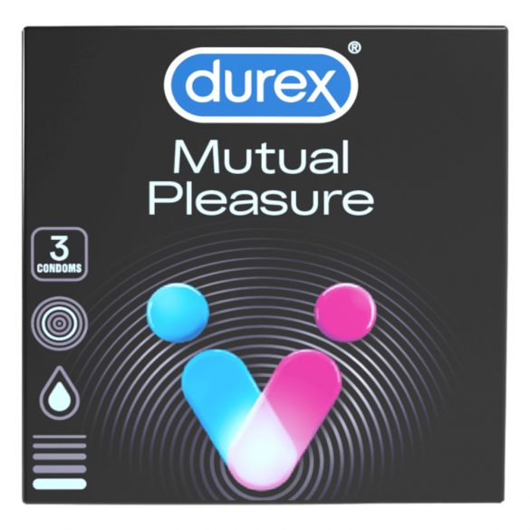 Durex Mutual Pleasure - ejakulaciją atidedantis prezervatyvas (3 vnt.)