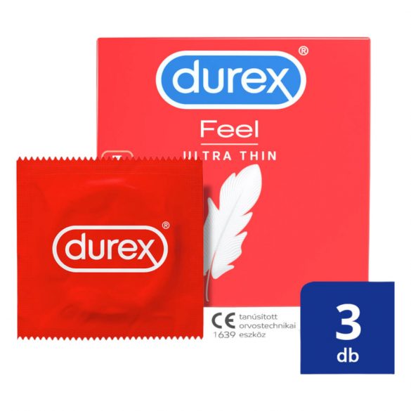 Durex Feel Ultra Thin - ултра реалистичен презерватив (3бр.)