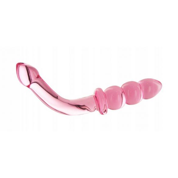 Prisms Hamsa - Zweiseitiger, G-Punkt Glas Dildo (Pink)