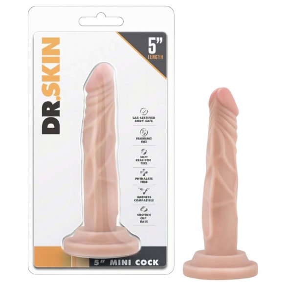 Dr. Skin 5 - Suction Cup Realistic Dildo - Natural (14.5cm)