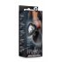 Temptasia S - Silver-Stoned, Heart Anal Dildo (Black) - Small