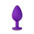 Temptasia M - Gold-Stone Heart Anal Dildo (Purple) - Medium