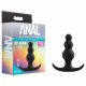 Blush Anal Adventures Platinum Beaded Plug - análne dildo s guličkami (čierne)