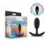 Anal Adventures Platinum M - Beaded Anal Dildo - Black (Medium)