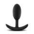 Anal Adventures Platinum M - Beaded Anal Dildo - Black (Medium)