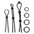 Addicted Toys - Silikon-Penisring-Set - 7-teilig (schwarz)