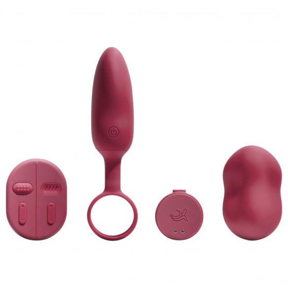 Platanomelón Mobi - Wireless Vibrator Set with Batteries - 2 Piece (Red)