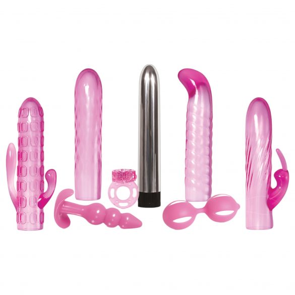 Evolved Intense - vibrator set - 8-delige (roze)