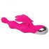 Evolved - beaded vibrator with clitoral arm (pink)