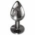 Set dildo anal metalic Evolved Black Gem (negru-argintiu)