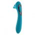 Evolved Heads or Tails - Rechargeable Dual-Ended Vibrator (Blue)