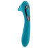 Evolved Heads or Tails - Rechargeable Double-Ended Vibrator (Blue)