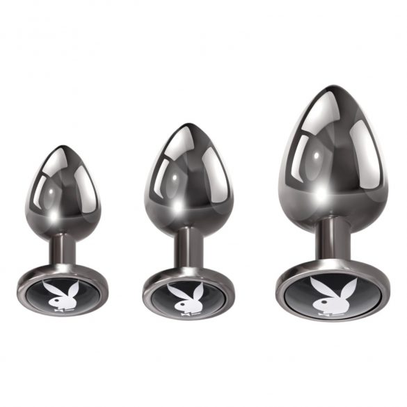 Playboy - Anal Dildo Set - 3-teilig (Silber)