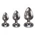 Playboy - Anal Dildo Set - 3 Pieces (Silver)