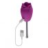 Playboy - Waterproof Rechargeable Tongue Rose Vibrator (Purple)