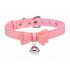 Collare Golden Kitty con Fiocco e Campanellino (rosa)