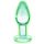 Glow in the Dark Small Glass Anal Dildo (Transparent)