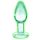 Booty Sparks Glow in the Dark M - glass anal dildo (transparent)