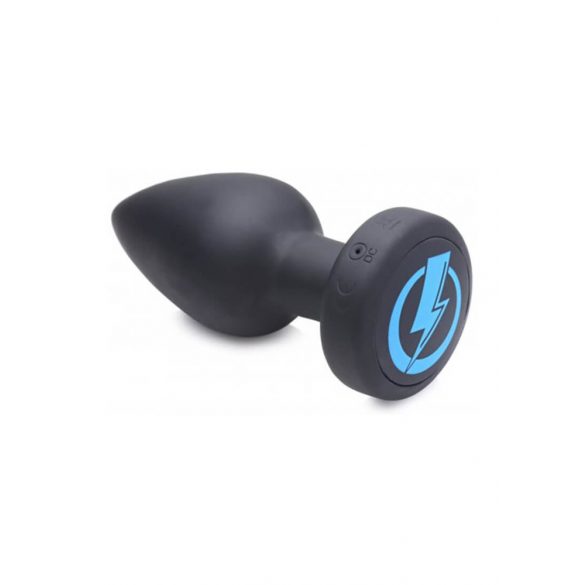 Zeus - radio, E-Stim analni vibrator (crni)