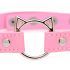 Master Series Chat Coquin - collier tête de chat (rose)