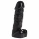 Dark Pecker - body candle - penis with testicles - black (352g)