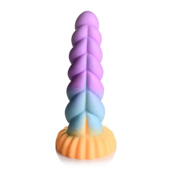 Monstropus Kraken - silikonski dildo - 21 cm (vijolično-rumen)