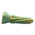 Dildo silicon cu textură stegosaurus - 20 cm (verde)