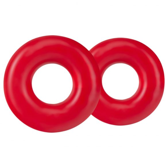 Stay Hard Donuts - penis ring set (red)