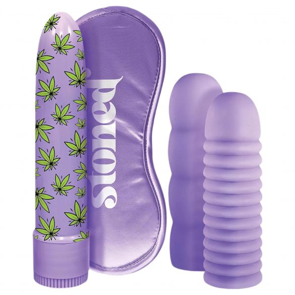 Stoner Bonga Bunga - stav vibrator set (4 delar) - lila