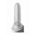 Fat Boy Micro - Ribbed - Husă pentru penis (15cm) - Alb crem