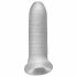 Fat Boy Micro - Ribbed - Husă pentru penis (15cm) - Alb crem