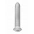 Fat Boy Micro Ribbed - Manșon pentru penis (19cm) - Alb crem