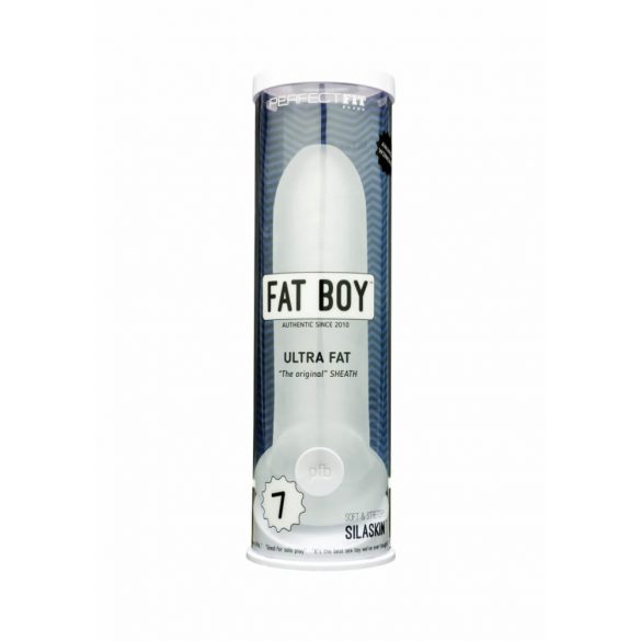 Fat Boy Original Ultra Fat - návlek na penis (19cm) - biely