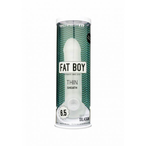 Fat Boy Thin - penisöverdrag (17 cm) - mjölkvit