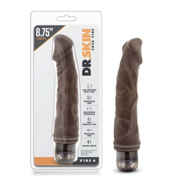 Dr. Skin Vibe Nr.6 - Realistischer Vibrator (braun)