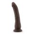 Dr. Skin 8,5 - sugkopp med naturlig dildo - brun (20,5 cm)