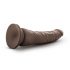 Dott. Skin 8,5 - dildo realistico con ventosa - marrone (20,5 cm)