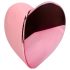 Loveline Tapping Heart - rechargeable clitoral vibrator (pink)