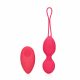 Loveline - Rechargeable, Ribbed, Radio-Controlled Vibrating Love Egg (Pink)