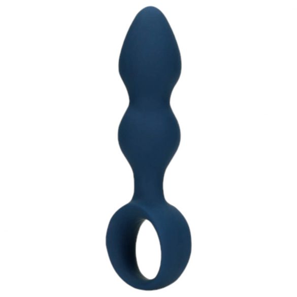 Loveline - Anal Dildo with Ring Handle - Small (Blue)