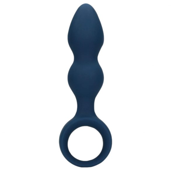 LoveLine - anale dildo met handvatring - groot (blauw)