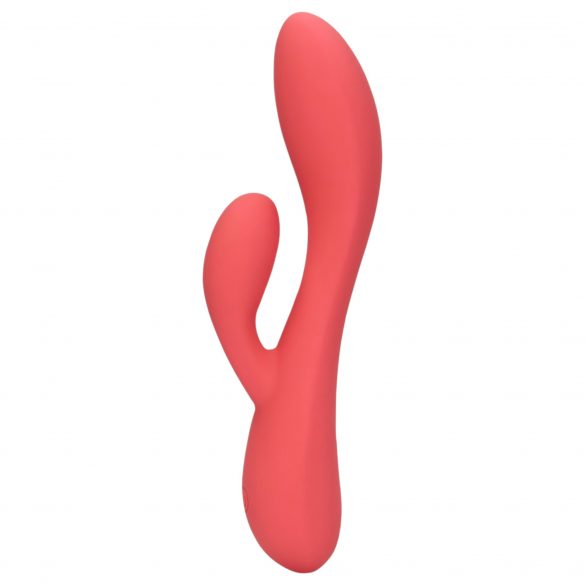 Loveline - akkubetriebener, wasserdichter Vibrator mit Klitorisstäbchen (rosa)