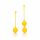 Loveline - Silicone Kegel Balls Set - 2 Piece (Yellow)